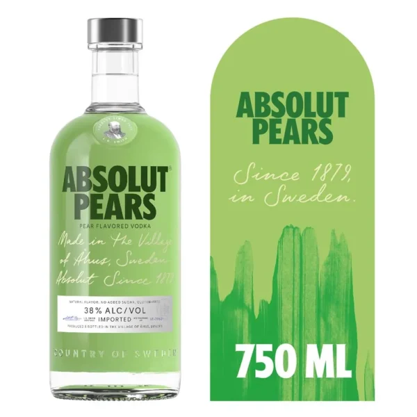 VODKA ABSOLUT PEARS VODKA 750ML