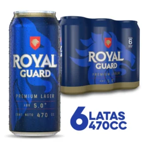 CERVEZA ROYAL GUARD IPA LATAS 470CC PACK X6