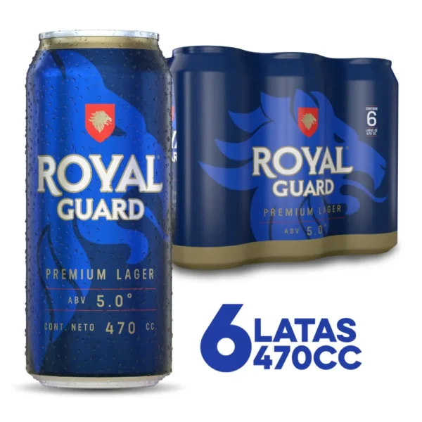 CERVEZA ROYAL GUARD IPA LATAS 470CC PACK X6