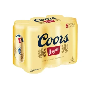 CERVEZA COORS ORIGINAL LATA 470CC PACK X6