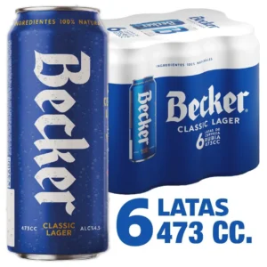 CERVEZA BECKER CLASSIC LAGER 18S 473CC PACK X6