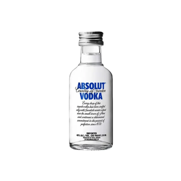MINIATURA VODKA ABSOLUT BLUE 50ML