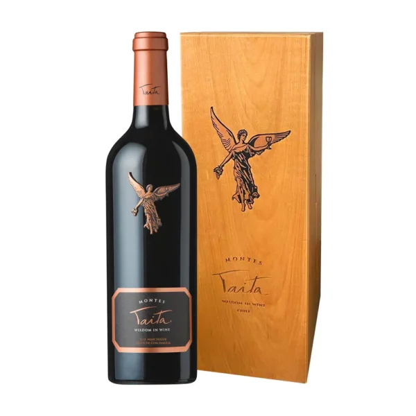 VINO MONTES TAITA  CABERNET SAUVIGNON CAJA DE MADERA 750ML