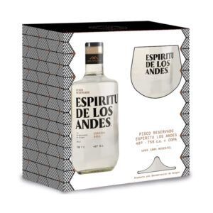 PISCO ESPIRITU DE LOS ANDES 750CC + COPA