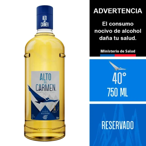 PISCO ALTO DEL CARMEN PSICO RESERVADO 750ML