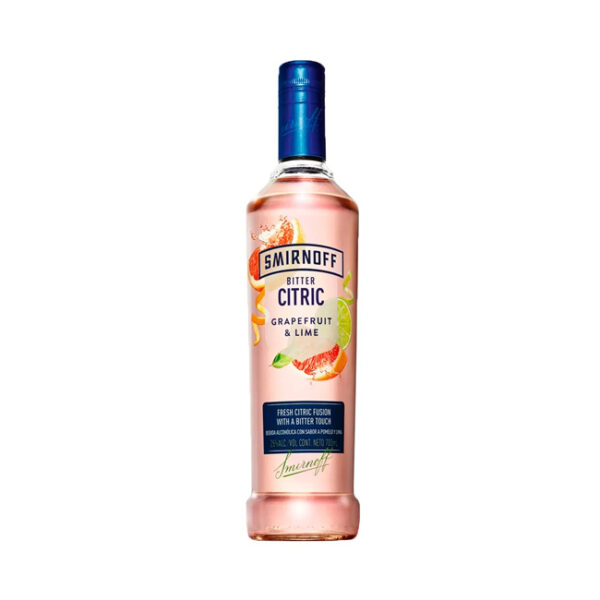 VODKA SMIRNOFF BITTER CITRIC GRAPEFRUIT & LIME 700ML