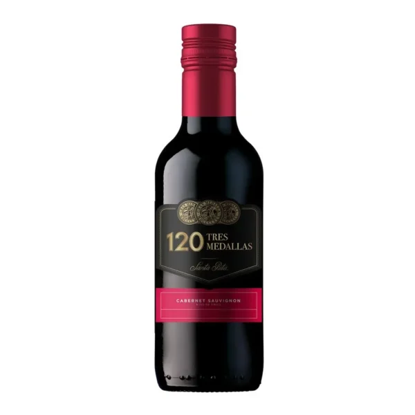 VINO TRES MEDALLAS 120 CABERNET SAUVIGNON 187.5CC