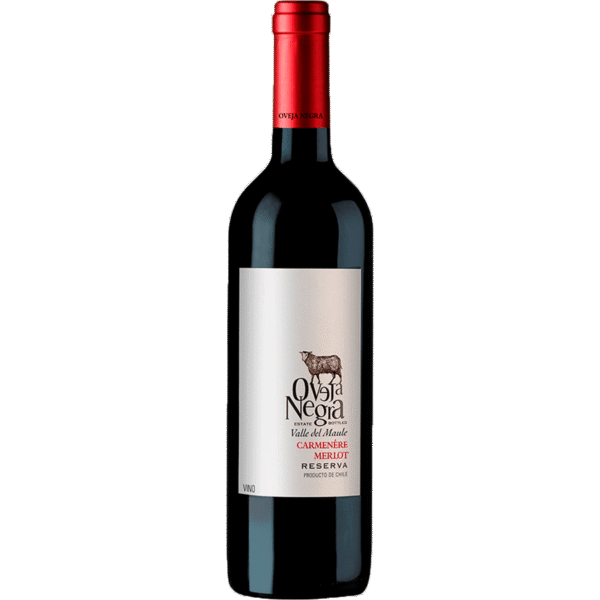 VINO OVEJA NEGRA RESERVA CARMENERE MERLOT 750ML