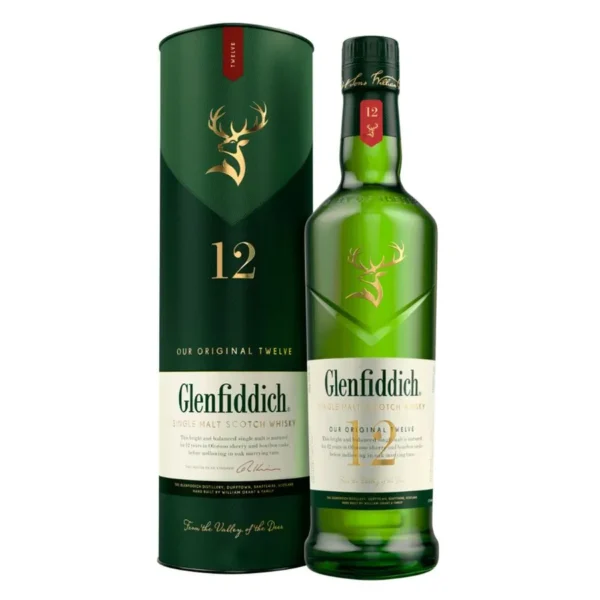 WHISKY GLENFIDDICH 12 AÑOS 750CC
