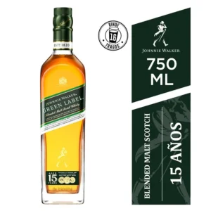 WHISKY JOHNNIE WALKER GREEN LABEL 750ML