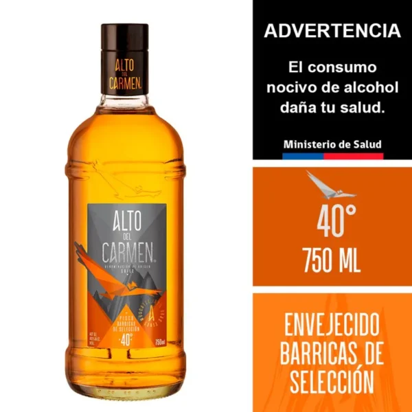 PISCO ALTO DEL CARMEN PISCO BARRICAS DE SELECCIÓN 750ML