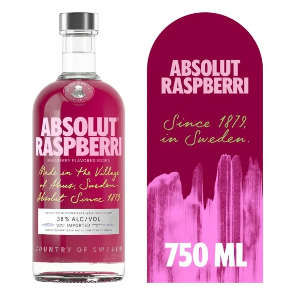VODKA ABSOLUT RASPBERRI VODKA 750ML