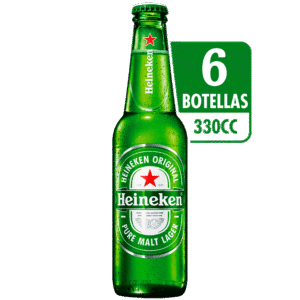 CERVEZA HEINEKEN 330CC PACK X6