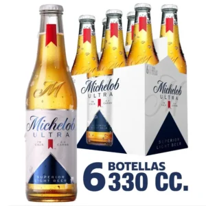 CERVEZA MICHELOB ULTRA BOTELLA 330CC PACK*6