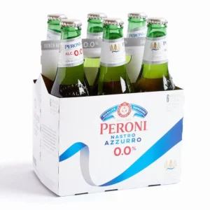 CERVEZA PERONI NASTRO AZZURRO SIN ALCOHOL PACK X6