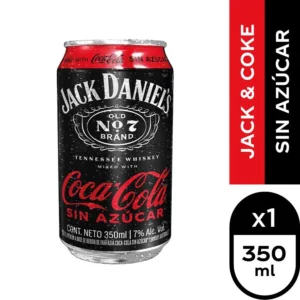 WHISKY JACK & COCA COLA S/AZUCAR LATA 350ML