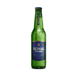 CERVEZA ROYAL GUARD PREMIUM LAGER BOTELLA 355CC
