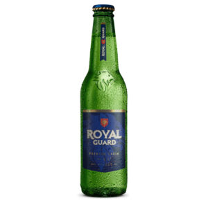 CERVEZA ROYAL GUARD PREMIUM LAGER BOTELLA 355CC