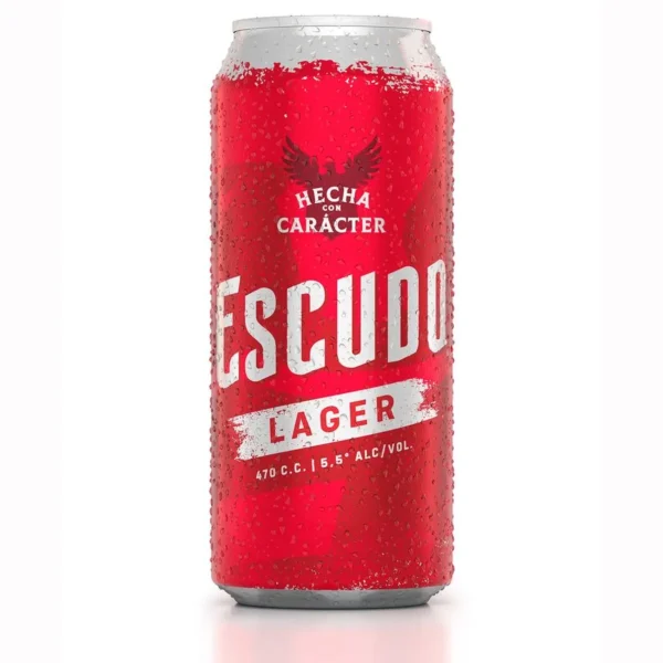CERVEZA ESCUDO LAGER LATA 470CC