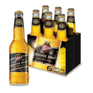 CERVEZA MILLER GENUINE DRAFT BOTELLAS 355CC PACK X6