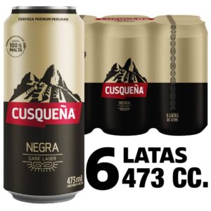 CERVEZA CUSQUEÑA NEGRA LATA 473CC PACK X6