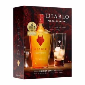 PISCO DIABLO + VASOS 750ML