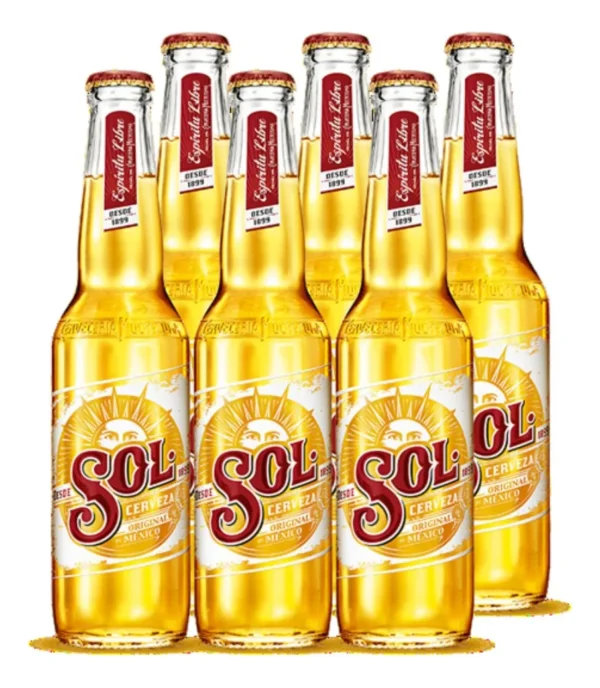 CERVEZA SOL BOTELLA PACK 330CC PACK X6