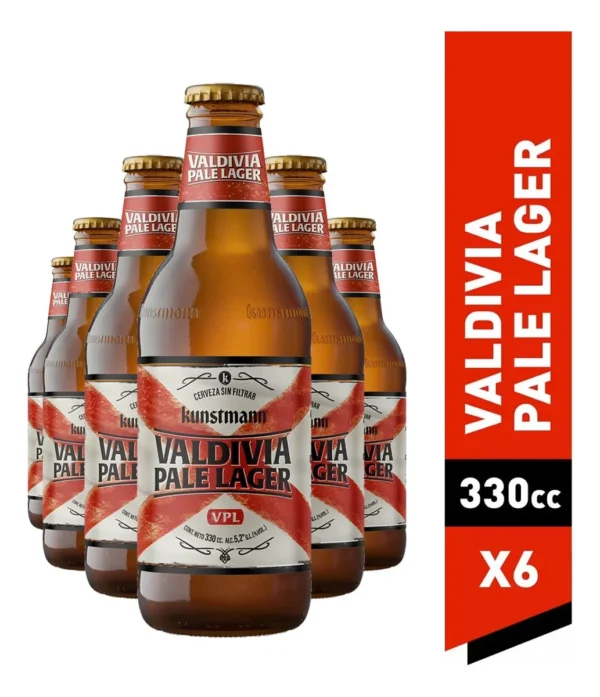 CERVEZA KUNSTMANN VALDIVIA BOTELLA  330CC PACK X6