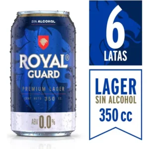 CERVEZA ROYAL GUARD SIN ALCOHOL 330CC PACK X6