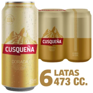 CERVEZA CUSQUEÑA LATA 473CC PACK X6
