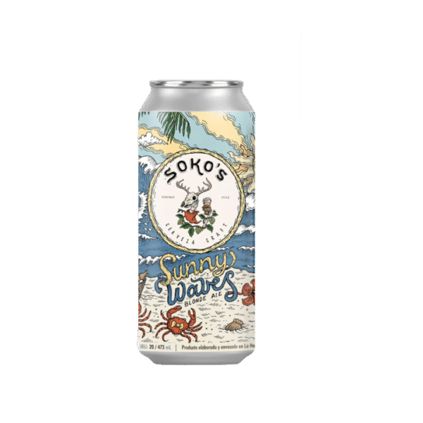 CERVEZA SOKOS SUNNY WAVES 473CC