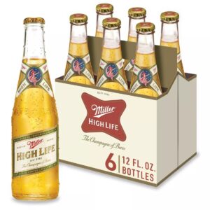 CERVEZA MILLER HIGH LIFE BOTELLAS 355CC PACK*6