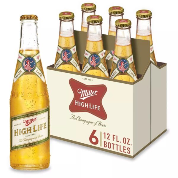 CERVEZA MILLER HIGH LIFE BOTELLAS 355CC PACK*6
