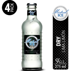 COCTEL MISTRAL ICE DRY BOTELLA 275CC PACK X4