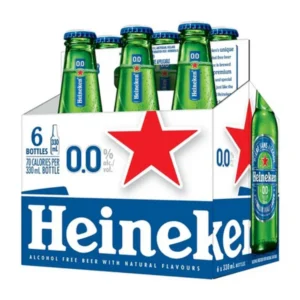 CERVEZA HEINEKEN CERO 330CC PACK X6