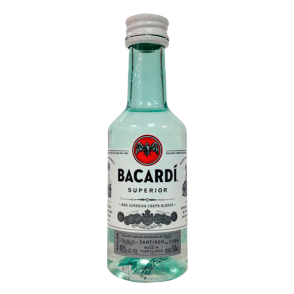 MINIATURA RON BACRDI BLANCO 50ML