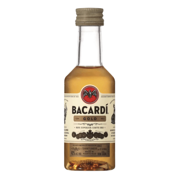 MINIATURA RON BACRDI GOLD 50ML