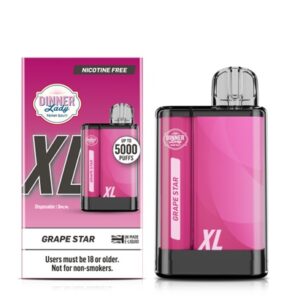 VAPE5000 DINNER LADY 0%  NIC GRAPE STAR