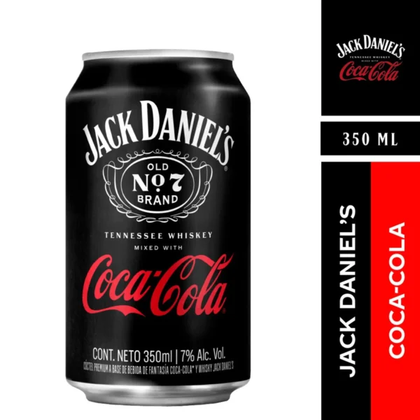 COCTEL JACK DANIELS N7 COCA COLA LATA 350CC