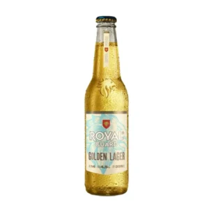 CERVEZA ROYAL GUARD GOLDEN LAGER BOTELLA 355CC