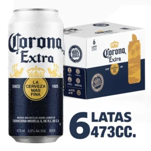 CERVEZA CORONA LATA 473CC	PACK X6