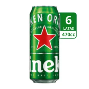CERVEZA HEINEKEN SILVER LATAS PACK*6 470CC