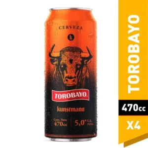 CERVEZA KUNSTMANN TOROBAYO LATA 470CC PACK X4