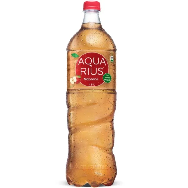 AGUA AQUARIUS MANZANA PLASTICO 1.6L