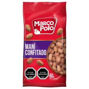 CONFITE & SNACK MARCOPOLO MANI CONFITADO 80G