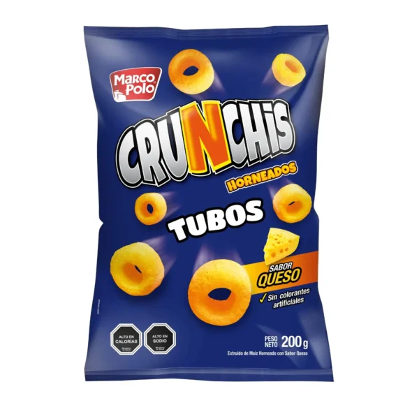 CONFITE & SNACK CRUNCHIS TUBOS 200G