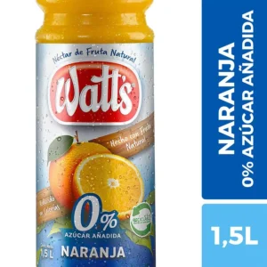 JUGO WATTS AZUCAR ANADIDA NARANJA 1.5LT