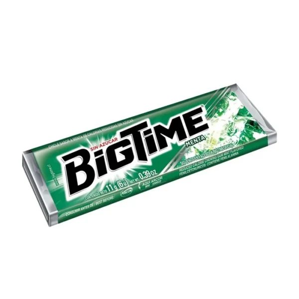 CONFITE & SNAKE CHICLE BIGTIME MENTA 11G