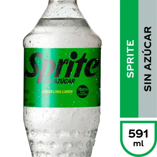 BEBIDA SPRITE S/AZUCAR PLASTICO 591CC