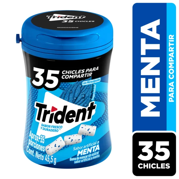 CONFITE & SNAKE TRIDENT MENTA CAPSULA X35U 45,5G